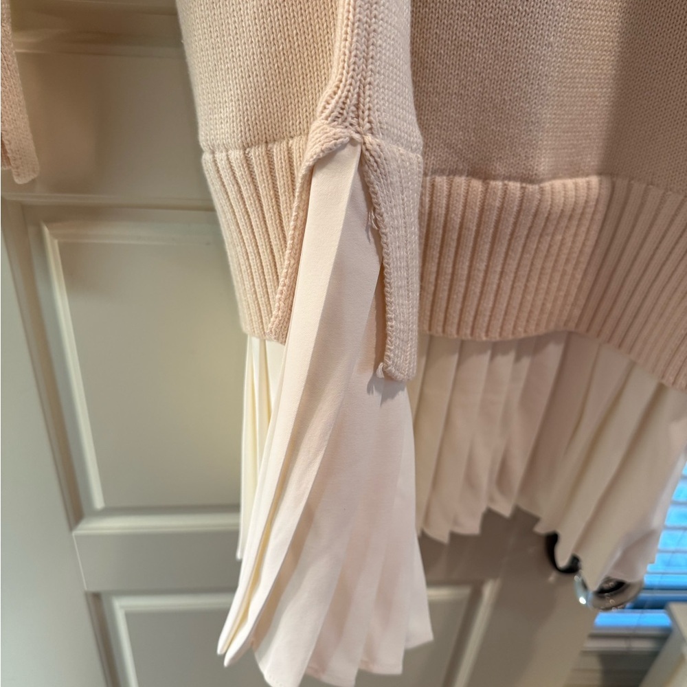 English Factory Cream V-Neck Sweater Dress M 35” length - Picture 4 of 7